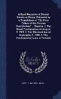 Brief Narrative of Recent Events in Persia, Followed by a Translation of "The Four Pillars of the Persian Constitution" ... Namely, 1. The Royal Proclamation of August 5, 1906. 2. The Electoral law of September 9, 1906. 3. The Fundamental Laws of Decemb