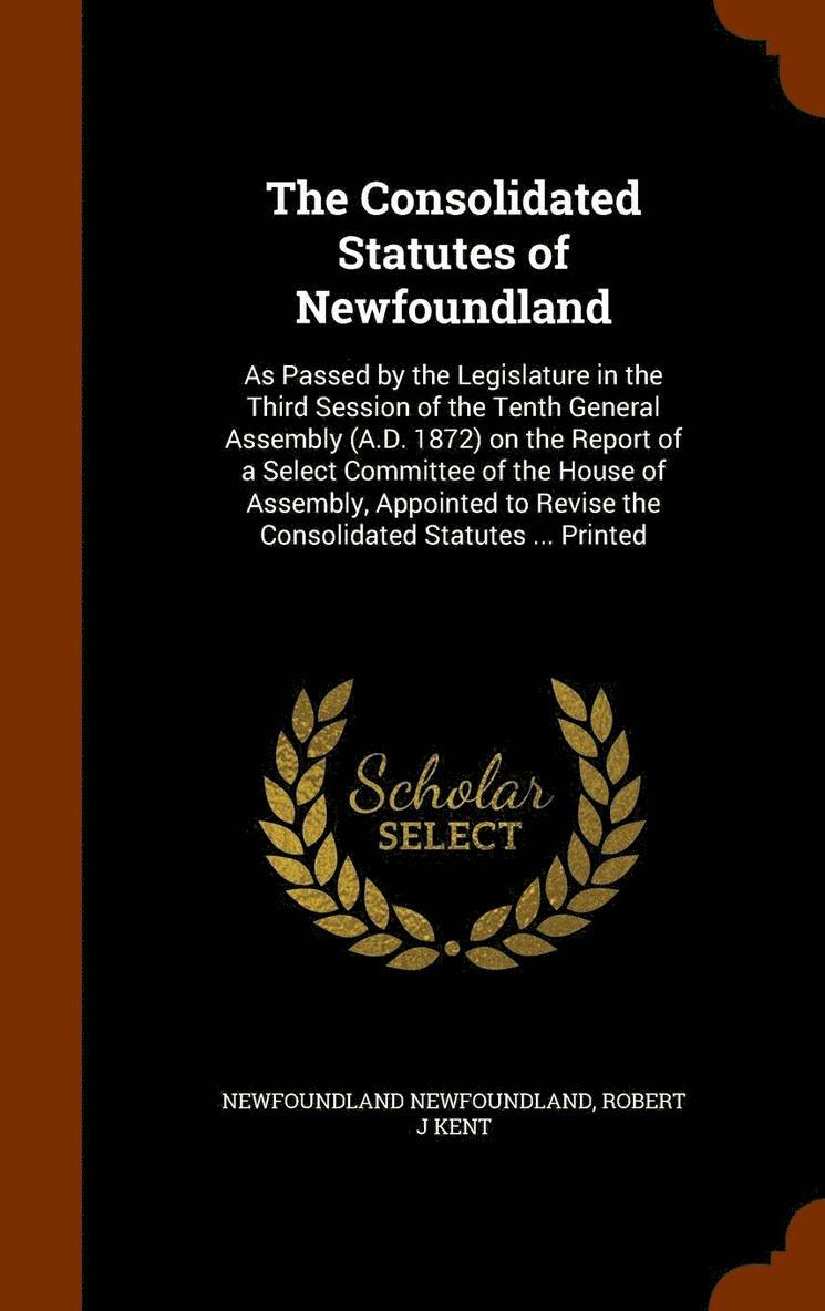 Newfoundland Newfoundland, Robert J Kent - Consolidated Statutes of Newfoundland, Inbunden. Tillgänglighet: Lägg i varukorg