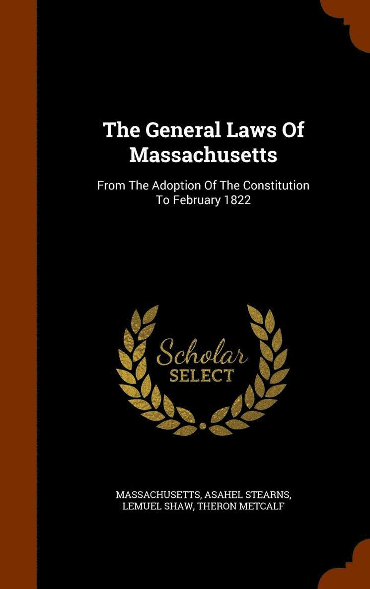 General Laws Of Massachusetts