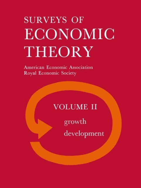Royal Economic Society - Surveys of Economic Theory, E-bok