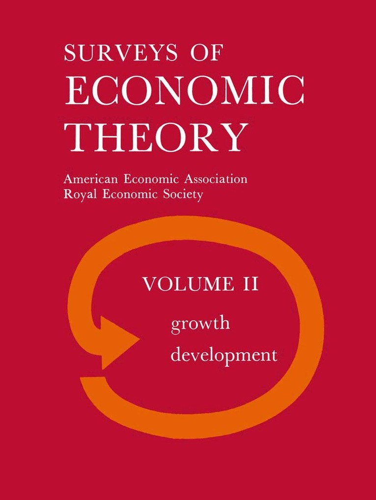 Royal Economic Society - Surveys of Economic Theory, Häftad