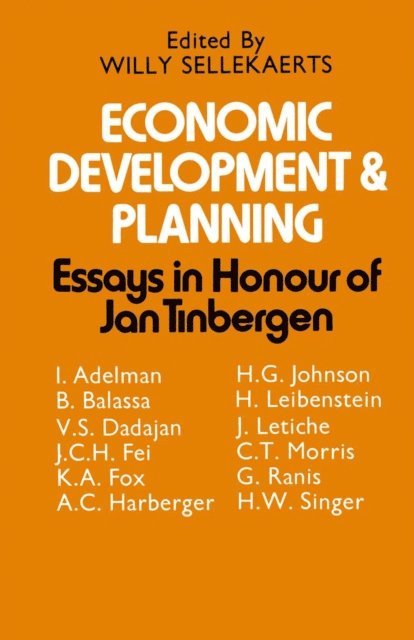 Willy Sellekaerts - Economic Development and Planning, E-bok