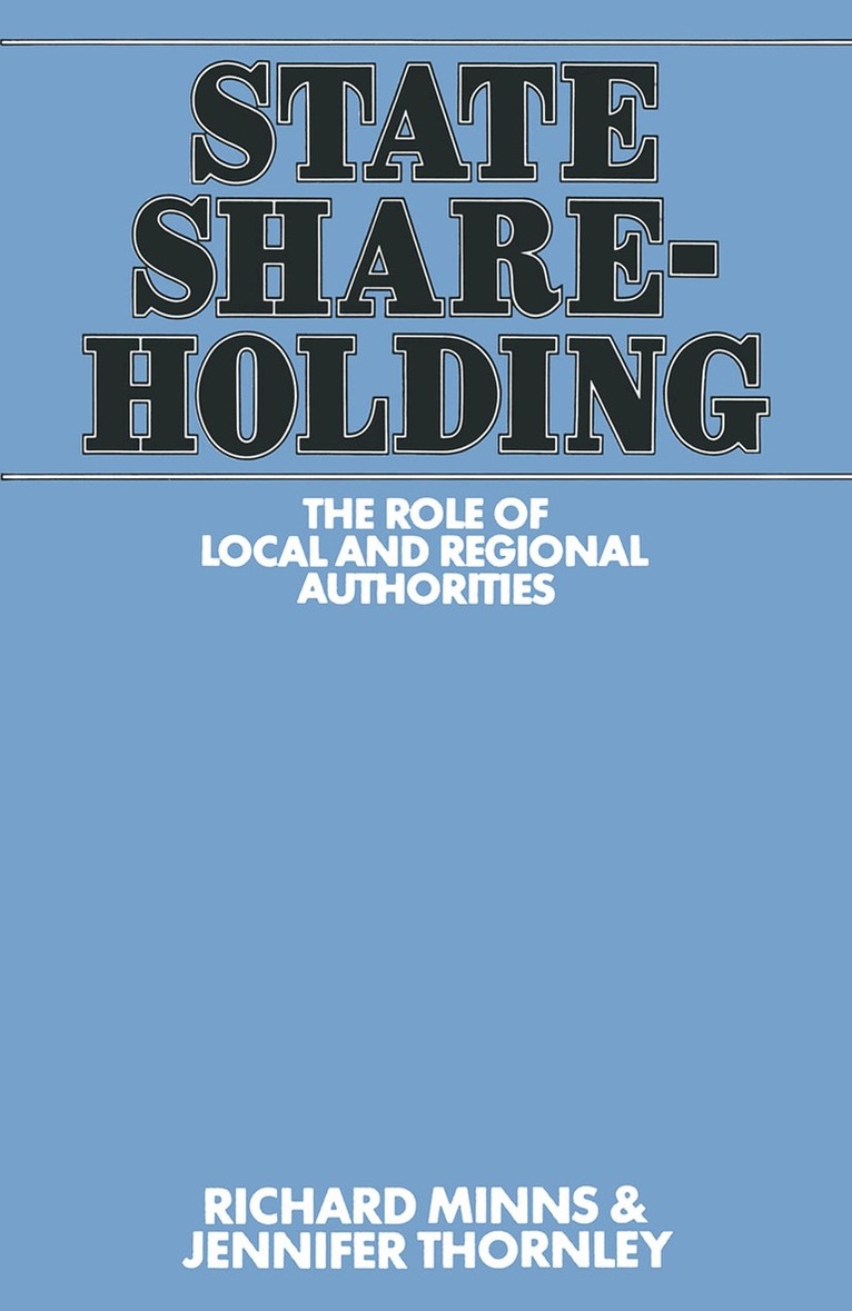 Richard Minns, Jenny Thornley - State Shareholding, Häftad. Tillgänglighet: Lägg i varukorg