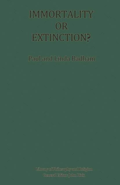 Paul Badham - Immortality or Extinction?, E-bok