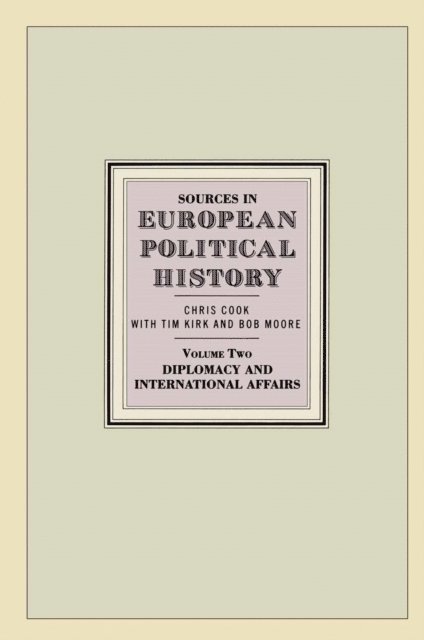 Chris Cook - Sources in European Political History, E-bok