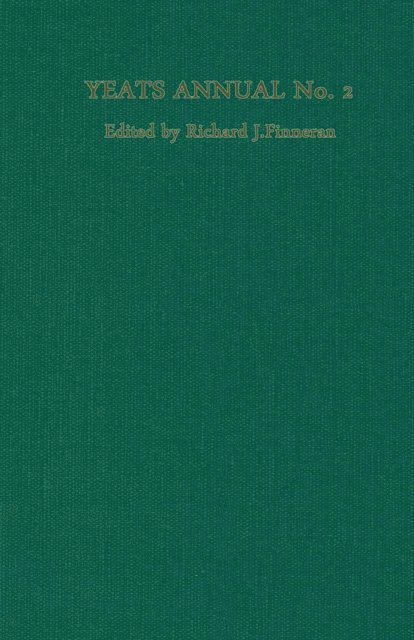 Richard J Finneran - Yeats Annual, E-bok