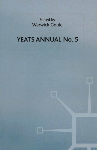 Warwick Gould - Yeats Annual No 5, E-bok