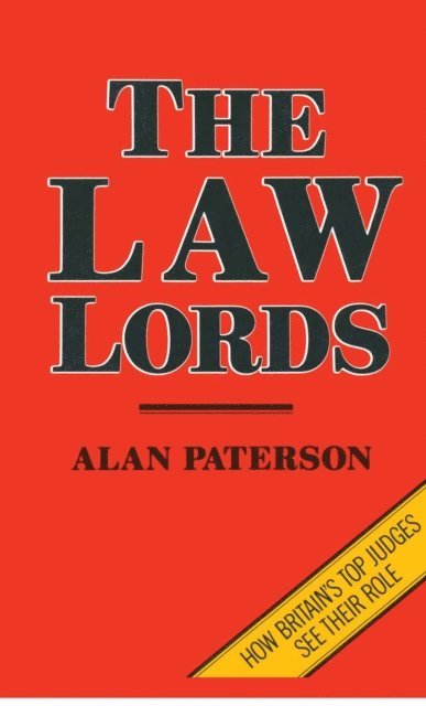 Alan Paterson - Law Lords, E-bok