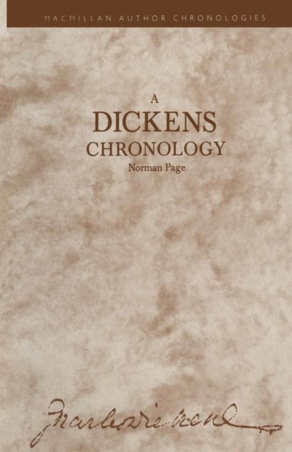Norman Page - Dickens Chronology, E-bok