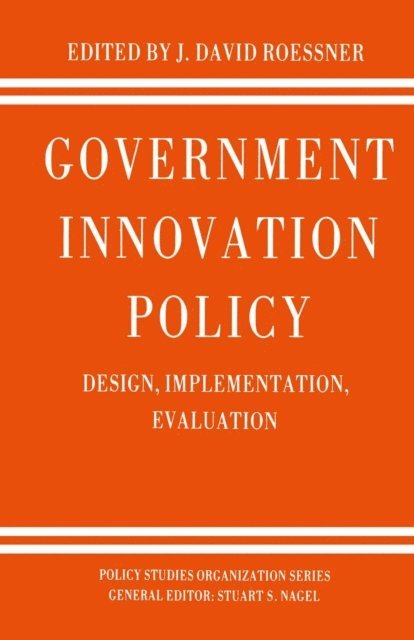 D. Roessner - Government Innovation Policy, E-bok