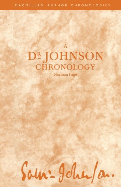 Norman Page - Dr Johnson Chronology, E-bok