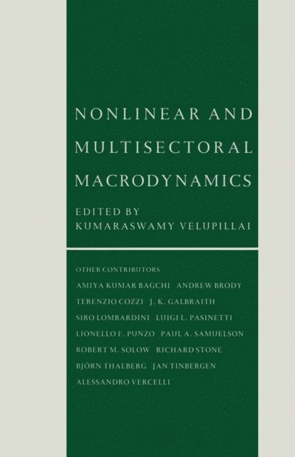 Kumaraswamy Velupillai - Nonlinear and Multisectoral Macrodynamics, E-bok