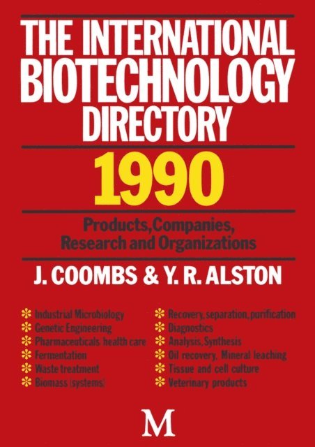 Y.R. Alston, J. Coombs - International Biotechnology Directory, E-bok