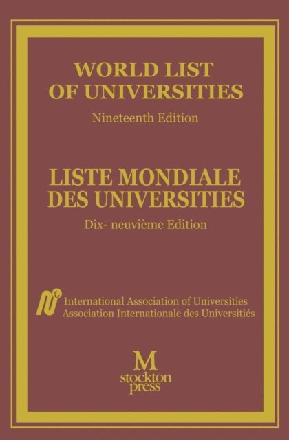 International Association of Universities - World List of Universities / Liste Mondiale des Universites, E-bok