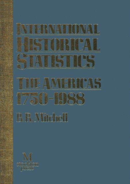 Brian Mitchell - International Historical Statistics, E-bok