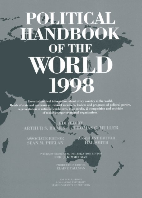 0 0, Thomas C. Muller, Alan J. Day, Arthur S. Banks - Political Handbook of the World 1998, E-bok
