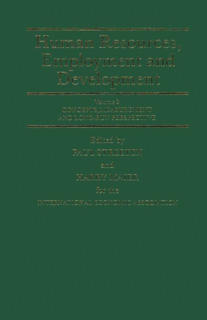 P. Streeten, H. Maier - Human Resources, Employment and Development, E-bok