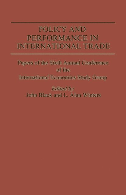 Alan Winters, John Black - Policy and Performance in International Trade, E-bok
