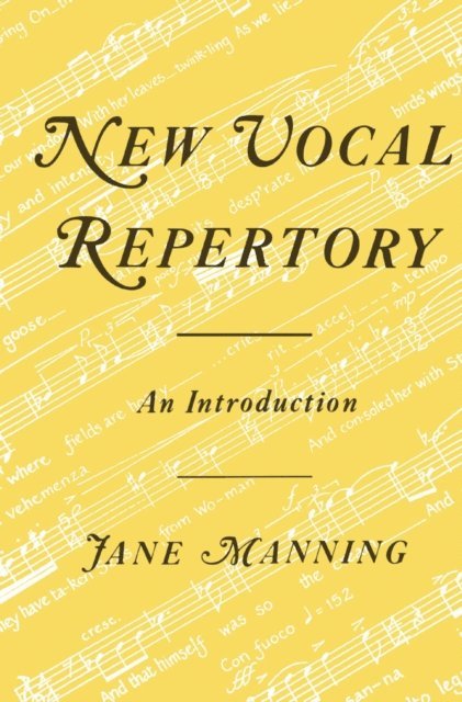 Jane Manning - New Vocal Repertory, E-bok