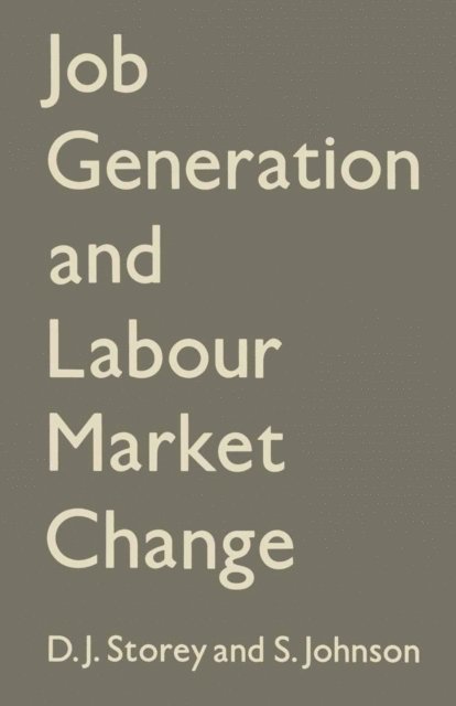 Stanley Johnson, D.J. Storey - Job Generation and Labour Market Change, E-bok