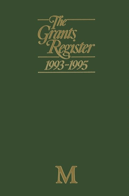 Lisa Williams - Grants Register 1993-1995, E-bok
