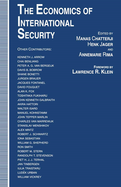Annemarie Rima, Henk Jager, Manas Chatterji - Economics of International Security, E-bok