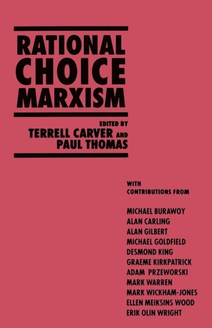 P. Thomas, T. Carver - Rational Choice Marxism, E-bok