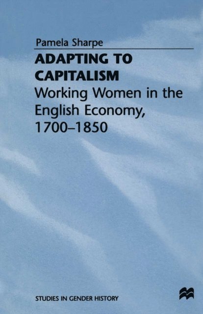 Pamela Sharpe - Adapting to Capitalism, E-bok