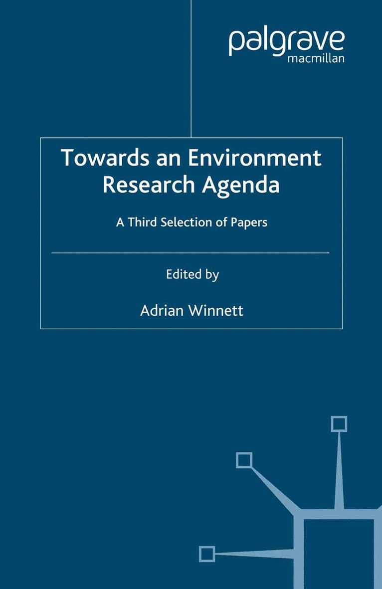 A. Winnett - Towards an Environment Research Agenda, Häftad. Tillgänglighet: Lägg i varukorg