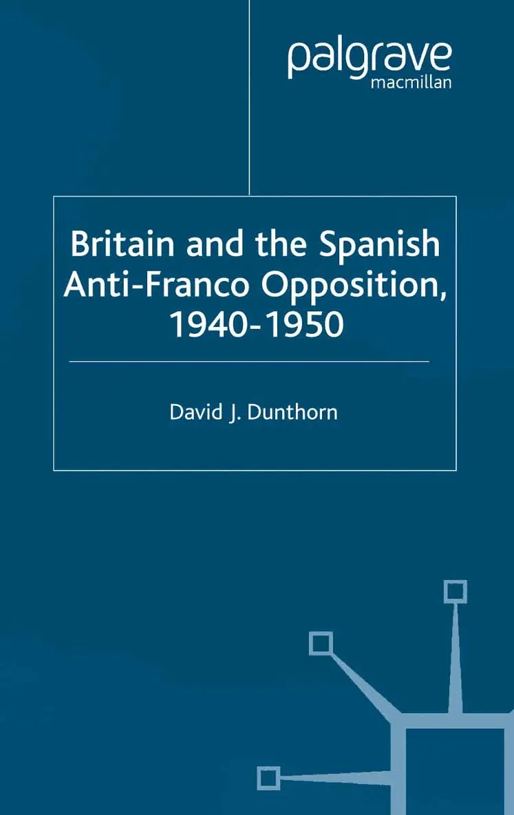 D. Dunthorn - Britain and the Spanish Anti-Franco Opposition, Häftad. Tillgänglighet: Lägg i varukorg