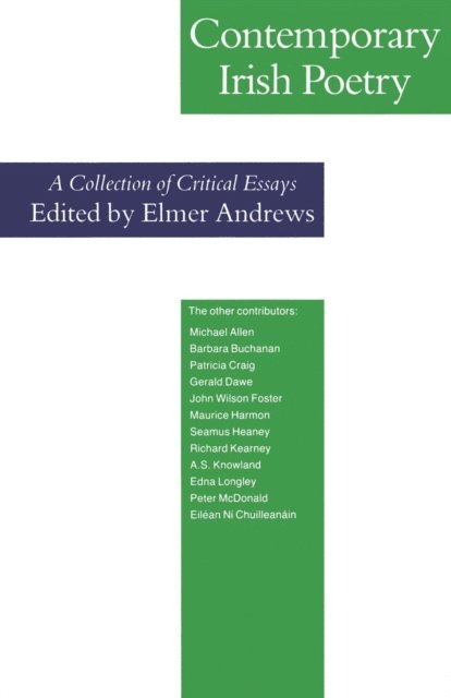 Elmer Andrews - Contemporary Irish Poetry, E-bok
