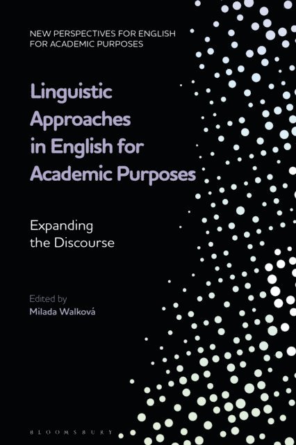 Milada Walková - Linguistic Approaches in English for Academic Purposes, E-bok