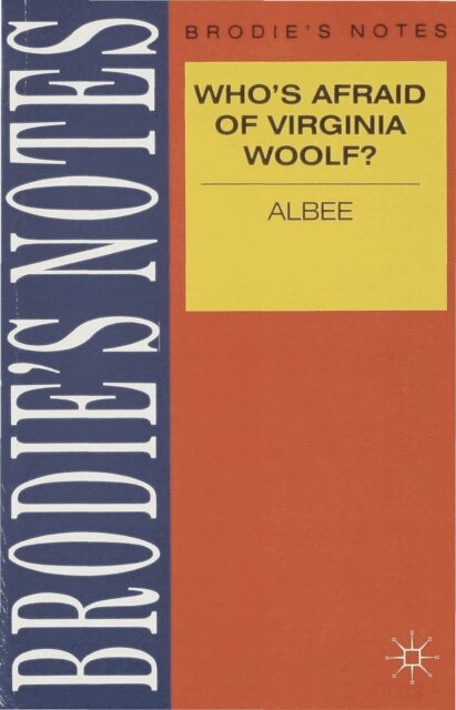 Gavin Selerie - Albee: Who's Afraid of Virginia Woolf?, E-bok