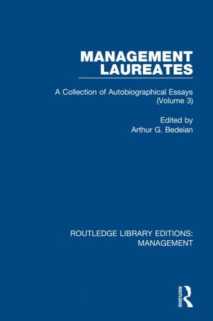 Arthur G. Bedeian - Management Laureates, E-bok