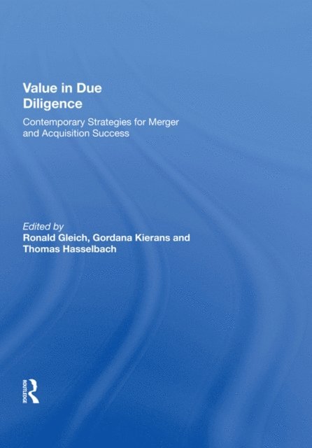 Gordana Kierans, Ronald Gleich - Value in Due Diligence, E-bok