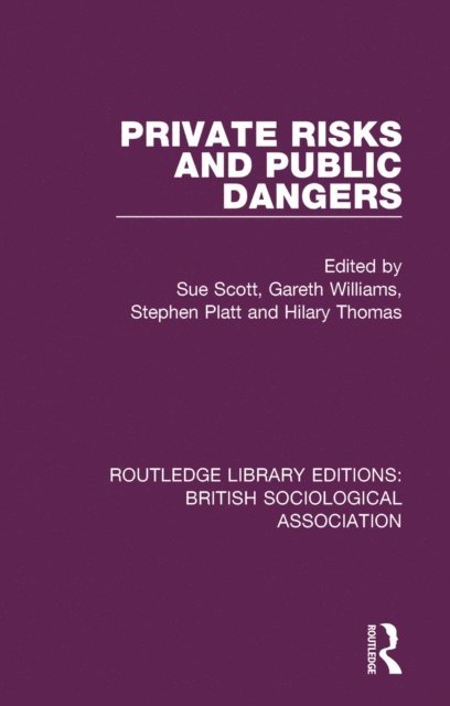 Gareth Williams, Sue Scott, Hilary Thomas, Stephen Platt - Private Risks and Public Dangers, E-bok