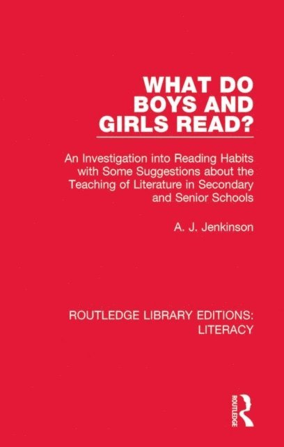 A. J. Jenkinson - What do Boys and Girls Read?, E-bok