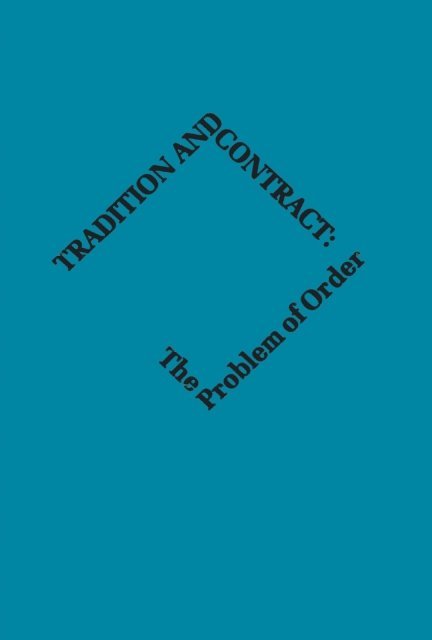 Elizabeth Colson - Tradition and Contract, E-bok