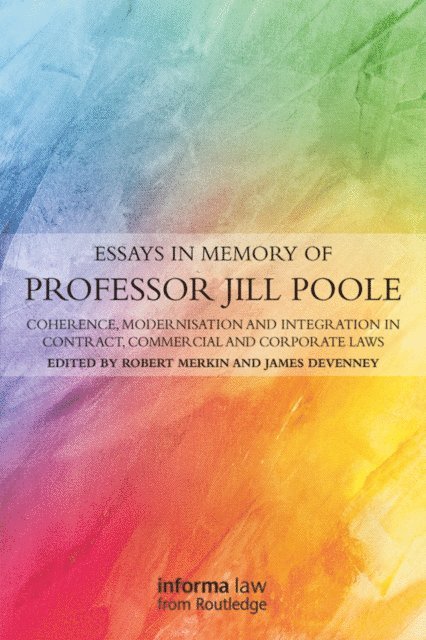 James Devenney, Rob Merkin - Essays in Memory of Professor Jill Poole, E-bok