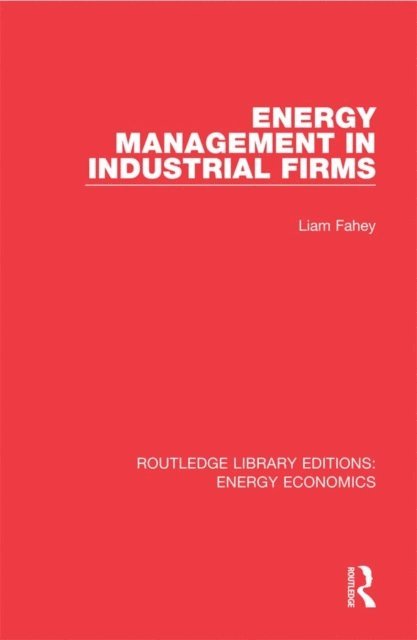Liam Fahey - Energy Management in Industrial Firms, E-bok