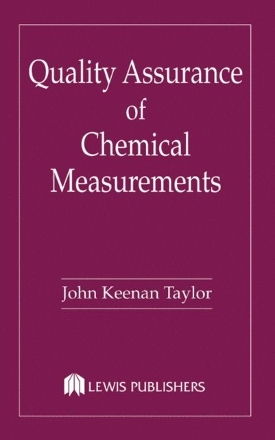John K. Taylor - Quality Assurance of Chemical Measurements, E-bok. Tillgänglighet: Lägg i varukorg