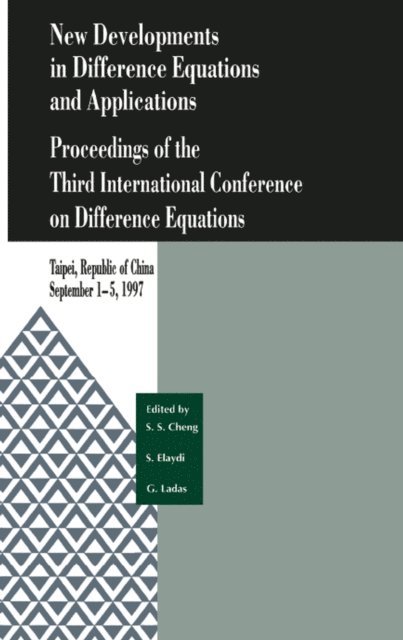 Saber N. Elaydi, Sui Sun Cheng - New Developments in Difference Equations and Applications, E-bok
