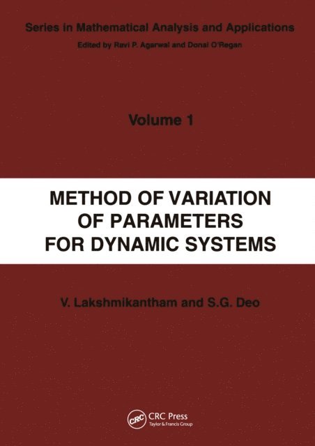 V. Lakshmikantham - Method of Variation of Parameters for Dynamic Systems, E-bok