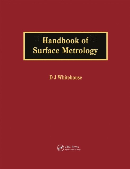 David J. Whitehouse - Handbook of Surface Metrology, E-bok