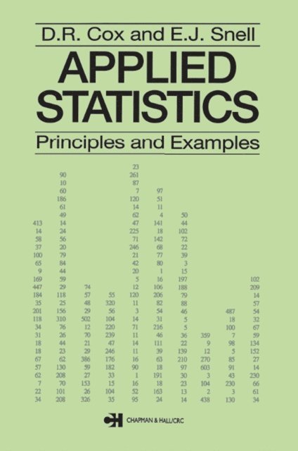 E. J. Snell, D.R. Cox - Applied Statistics - Principles and Examples, E-bok