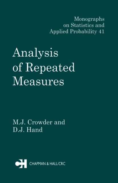 David J. Hand, Martin J. Crowder - Analysis of Repeated Measures, E-bok