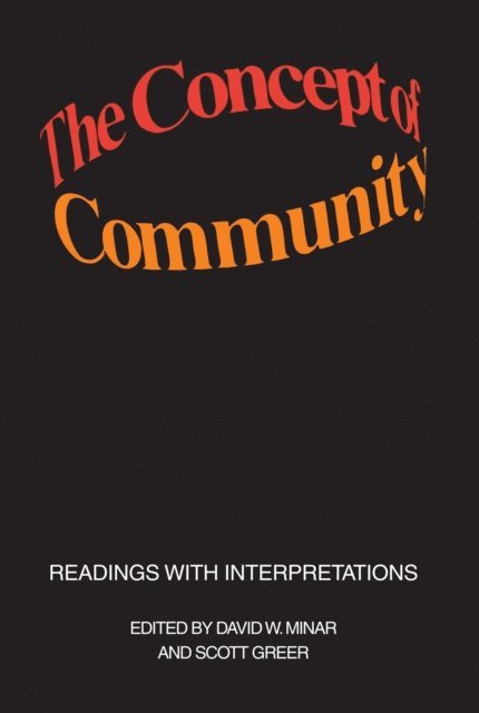Scott Greer - Concept of Community, E-bok
