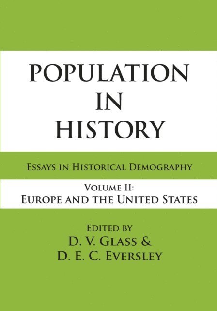 D.E.C. Eversley - Population in History, E-bok