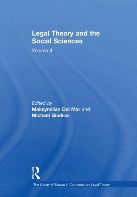 MaksymilianDel Mar - Legal Theory and the Social Sciences, E-bok