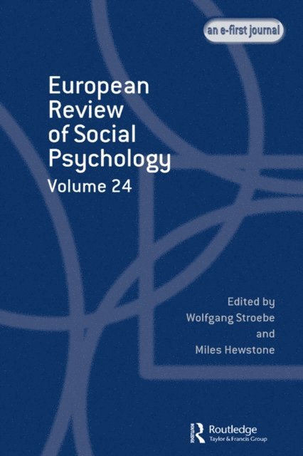 Wolfgang Stroebe, Miles Hewstone - European Review of Social Psychology: Volume 24, E-bok